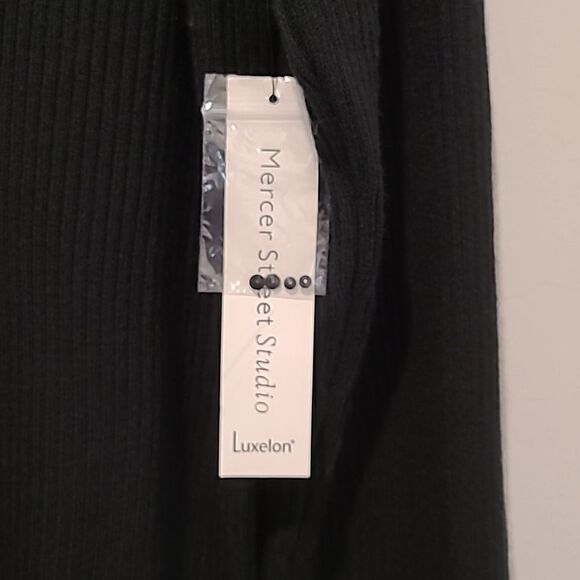 Mercer Street Studio black ribbed sweater size Large - Picture 7 of 13